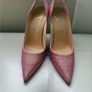 Christian Louboutin Pink Glitter Pump